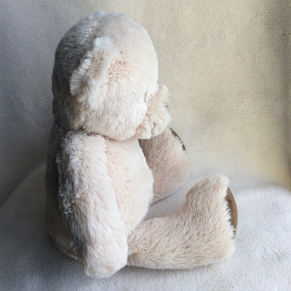Jesse and Lulu Plush Cream Teddy Bear with Brown Feet Stuffed Animal Toy - Picture 4 of 13